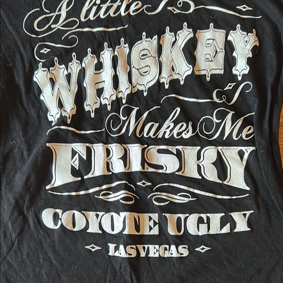 Black Short Sleeve Tee, Coyote Ugly Bar, Las Vegas, Size M - Picture 2 of 2